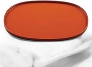 J-kitchens Obon 15.4 inches (39 cm), Small Size Tray (Bon Tray, Bon), Persimmon, Red, Non-slip, 15.4