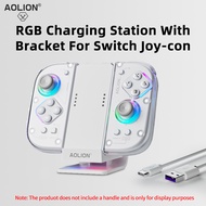 Aolion Joycon Charging Grip with Rgb Dock for Nintendo Switch Controller Accessories