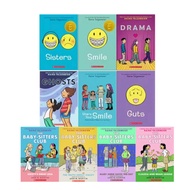 [SG] Raina Telgemeier Series (Sisters Drama Smile Ghosts Guts Share Your Smile)+Baby-Sitters Club (1