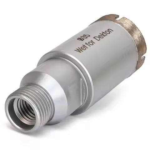 Panfreet Double Screw 1/2” Gas & M14 Diamond Granite Hole Saw CNC Diamond Core Drill Bits for Porcel