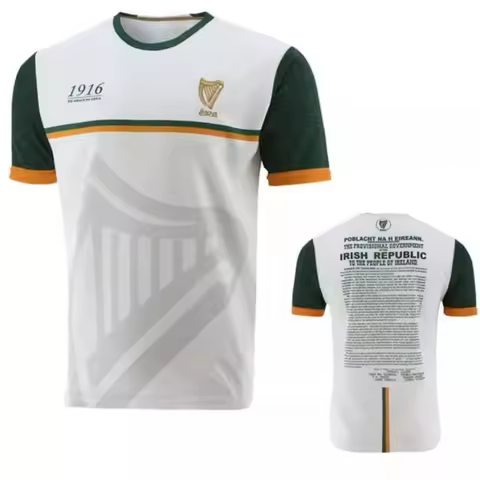 1916 Commemoration Jersey 3D Printed Sports Football T-Shirt Collins Commemoration T shirt Ireland M