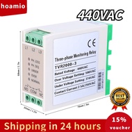 (hoamio) 440VAC Over & Under Voltage Failure Phase Sequence Protector 3 Phase Power Supply Monitor R