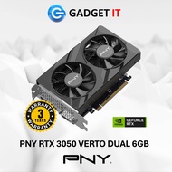 PNY GEFORCE RTX 3050 6GB VERTO DUAL FAN DESKTOP GRAPHICS CARD GPU | NVIDIA | RTX3050