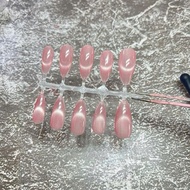 Nail code t2 cat eye smooth blister push pink arc