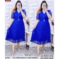 774-5 / 768-2 PREMIUM PLISKET BRUKAT DRESS 798 / 774-3