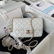 CHANEL CHANEL 23k New Handle CF Imported Sheepskin Soft Delicate Handle Decoration Double C Light Go