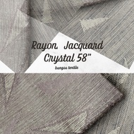 bahan kain rayon jacquard motif crystal 58" utk gamis, bj koko part 3