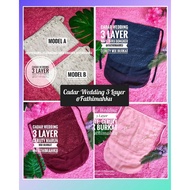 3 Layer Walimah Veil, Burkat/, Beautiful Wedding Veil, Wedding Veil