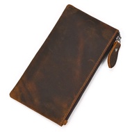 Contact before order】Horse Leather Men's Genuine Leather Long Wallet Fashion Clutch Mobile Phone Bag