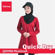 RIGHTWAY Muslimah Quick Dry T Shirt Microfiber Long Sleeve For Ladies Women Muslim Style Outfit Baju