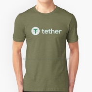 Tether T Shirt 100% Cotton Usdt Ethereum Tether Coin Cryptocurrency Tether Big Size 6xl Tee Gift Fas