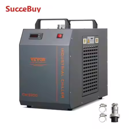 SucceBuy Industrial Water Chiller CW-5200 / CW-5202 with Built-in Compressor 7L Water Tank Capacity 