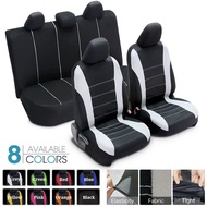 1 set/ 9PCS car seat cover/Myvi/axia/saga/wira/viva/satria/kenari/kelisa/honda/toyota/bezza (car seat cover/Sarung Kusyen Kereta) for 5-seater front and rear seats , Fully enclosed fabric seat cover/all seasons available/waterproof