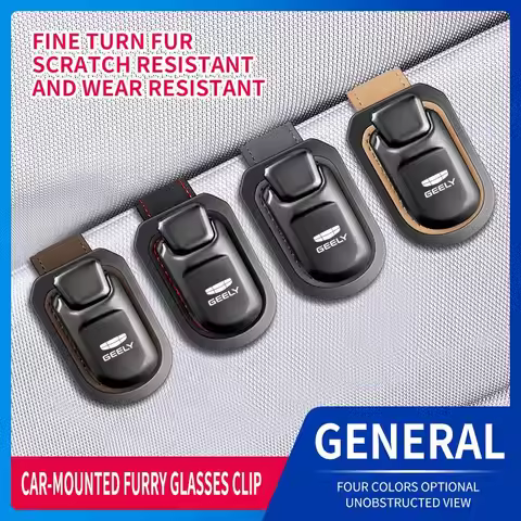 Car Sun Visor Glasses Case Glasses Frame Sunglasses Holder For Geely GX3 GX2 GX7 Pro Atlas Coolray C