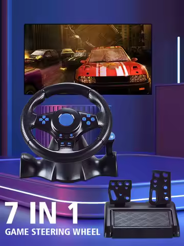 Racing Steering Wheel Dual Clutch Launch Control Racing Simulator Steering Wheel for Switch/xbox One