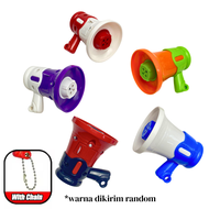 SUKAPESTA -  Aksesoris Gantungan Kunci Toa Mini / Toa Speaker dengan Musik Perekam Suara