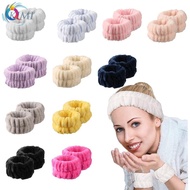 KIMI-Wristband Hairband Absorb Sweat Absorbent Coral Fleece Multi-functional