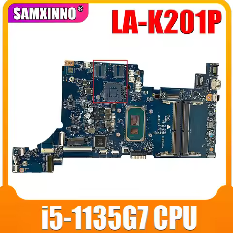 For HP 15-DW Laptop Mainboard LA-K201P M29205-601 M29209-601 M29208-601 M29211-001 i5 i7 11th Mother