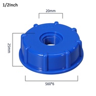 S60x6 IBC Water Tank Reducing Adapter Tote Adapter 1/2Inch 3/4Inch 1Inch Garden Hose Gallon Water Ta