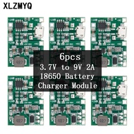 6pcs 2A USB 18650 Lithium Li-ion Battery Charger Module Boost 3.7V to 5V 9V 12V Adjustable DC-DC Ste