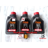 Engine Oil Motul 7100 (10W40 10W50 15W50) 100% Original Made In Vietnam Ada Sirim Malaysia