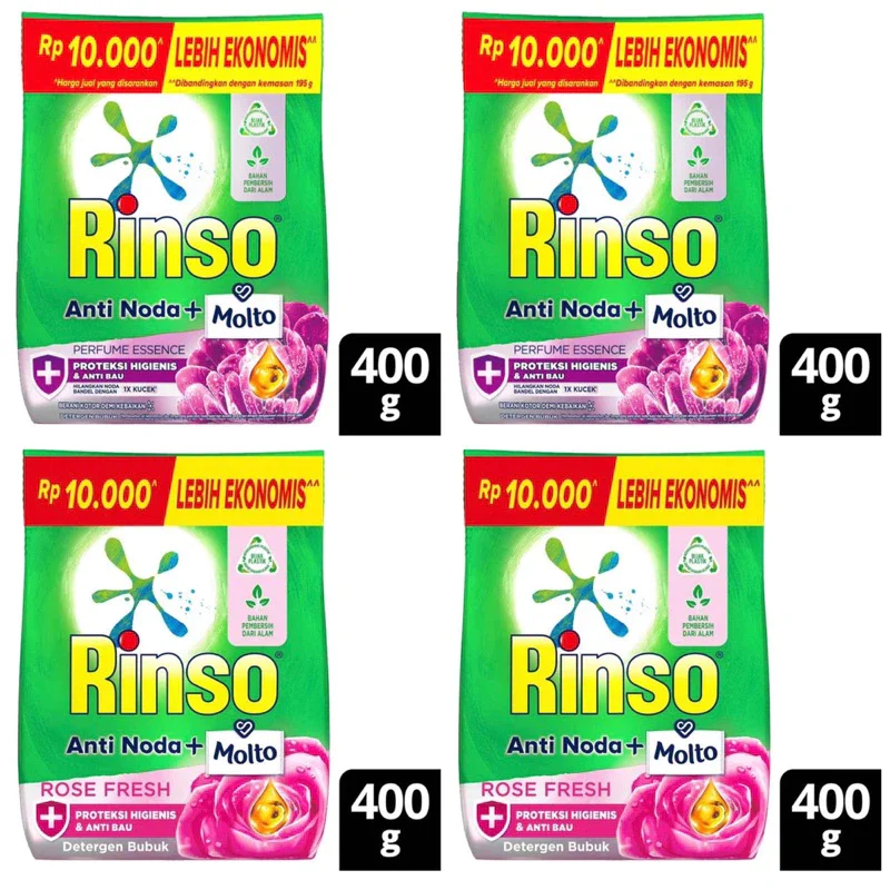 rinso molto bubuk 400gr dan 770gr