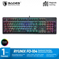 Sades Ryunix FO-104 | FO104 | FO 104 Fullsize Mechanical Gaming Keyboard