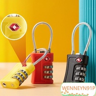 WENNEYN91P 3 Digit Combination Lock, Security Tool TSA Customs Password Lock, Portable Padlock Wire 