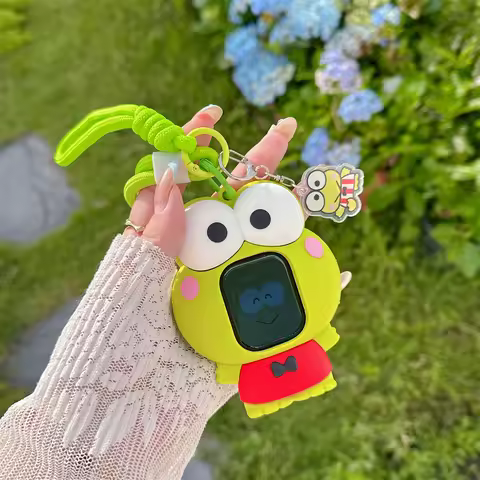 Fashion Trend Watch Case Lanyard Silicone Protective Cute For Kero Keroppi For Apple Watch S11 S10 S