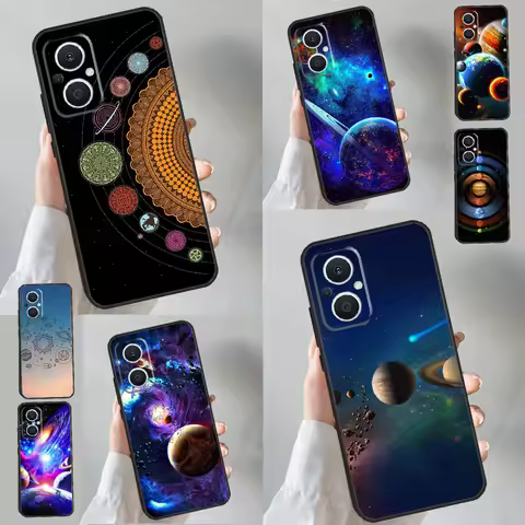 Space Solar System Planets Universe Case For OPPO Reno 4Z 5Z 8T 10 11 Pro 11F 5 6 7 8 Lite OPPO Find