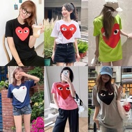 Original Label New Version Couple t-Shirt Kawakugawa Love Men Women Same Style Short-Sleeved CDG Pri