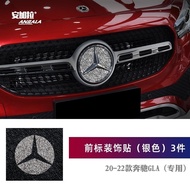 Suitable for 20-22 Mercedes-Benz Mercedes-Benz GLA200 Diamond Modified Front Rear Car Logo GLA 180 W