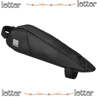 LETTER Bike Frame Bag, Reflective 600D Polyester Bike Top Tube Bag, Portable Triangle Waterproof 0.3