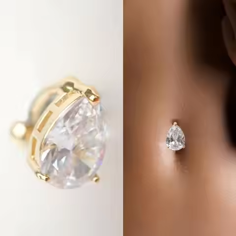 Fake Piercing Attractive Nice Dance Navel Belly Button Rings Umbilical Nail Body Belly Piercing