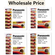 Wholesale  sg seller free shipping Panasonic Battery CR1632 CR1620  CR1616 CR1220 Button Cell