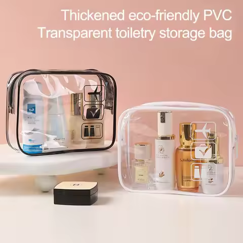 Cosmetic Bag Woman Travel Toiletry Bag Organizer for Women's Bag Toiletry Kit Women Makeup Transpare