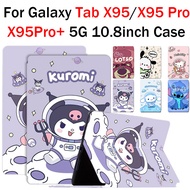 For Tablet Galaxy Tab X95 X95Pro 10.8-inch Leather Flip Cover Case Android PC X95 Pro+ Foldable Stan