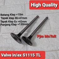 Valve Klep Mesin S1115 Zs1115 Dongfeng Tianli 24Pk HP 10mm