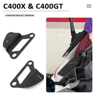 Motorcycle Forward Bracket Side Mirror Black Rearview Mirror Accessories For BMW C400GT c400gt C400 