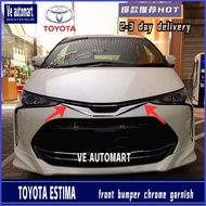 Vemart Toyota estima front bumper chrome garnish accessories cover 2015 2016 2017 2018 2019 2020 2021 acr 50