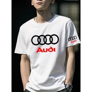 Audi Audi Car RS Race Peripheral Car Friends Club Short Sleeve T-Shirt Men's Cotton Half Sleeve T-Sh