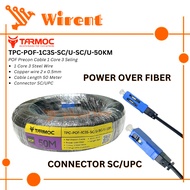 TPC-POF-1C3S-SC/U-SC/U-50KM POF Preconnectorized Cable 50 Meters