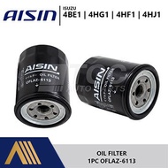 Aisin Oil Filter OFLAZ-6113 Isuzu 4BE1 / 4HG1 / 4HF1 / 4HJ1 C-519 1pc