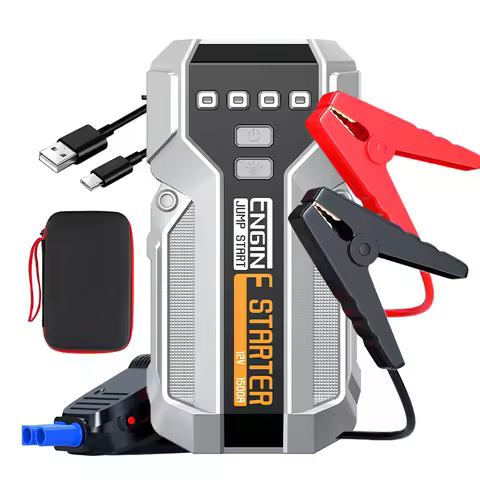 Car Battery Jump Starter 2000A Jump Box (3.5Lgal Gas/2.0gal Diesel), Portable Car Starter Battery Pa