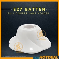 E27 Batten Lamp Holder E27 Cap Bulb Wall Mount Lamp Flower Shape Pemegang Mentol Lampu Mentol Ceilin