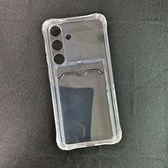 Samsung S24 - S24 Plus - S24 Ultra Transparent Flexible Case with Card Slot