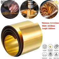 GESH1VX65 Brass Metal, Thick 0.1-0.5mm Length 1000mm Brass Sheet Brass Flat,  Width 10-60mm Metal Fo