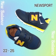 LOKAL Flat shoes For Children Baby Boys NEWSPORT size 22-25 Color navy Blue Yellow NEW BALANCE Sneakers For Children Baby Boys shoes Sneakers casual Children Toddler Sneakers Sport Children Local Adhesive velcro Baby shoes Small size Soft