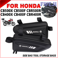 FWEJI 2022 For HONDA CB500X CB 500X CB500F CBR500R CB400X CBR400R CB400F Accessories Side Bag Saddlebags Hard Shell Package Tool Bags GSWHR