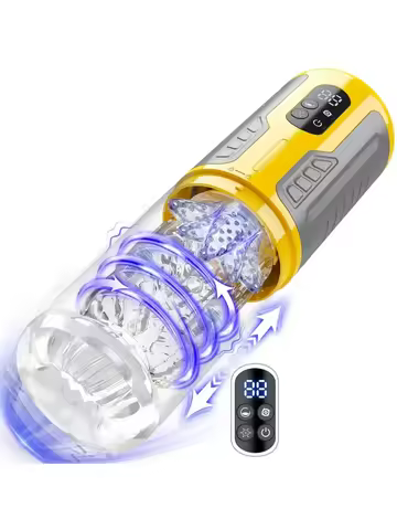 7-mode Fully Automatic Telescopic Rotating Licking Male Masturbator Cup Pocket Pussy Stroker Vacuum 